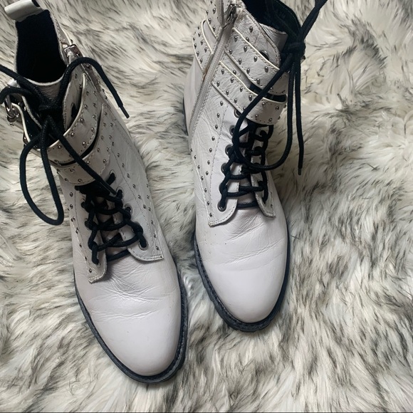 Rebecca Minkoff Jaiden stud combat boots size 8.5 - Picture 10 of 16